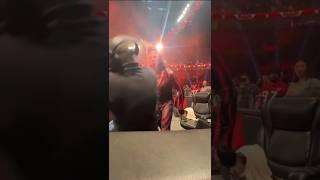 The timekeeper gets misted by Shinsuke! 