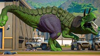 Superhero Dinosaurs Battle in Jurassic World  Superhero Dinosaur Pro 4 Team