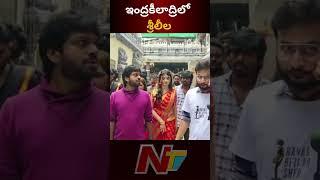 Sreeleela Visits Vijayawada Kanakadurgamma Temple | Ntv