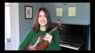 Violin Technique with Eugenie - Up bow staccato (violin lesson)