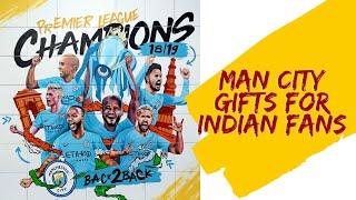 Manchester City Do Some Crazy Art In India - Surprise For Fans | 2018-2019 EPL Champions