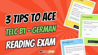 3 Tips to Ace Telc B1 Reading Exam | German Language Certification