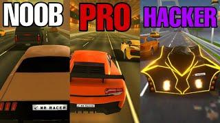 NOOB vs PRO vs HACKER in Mr Racer