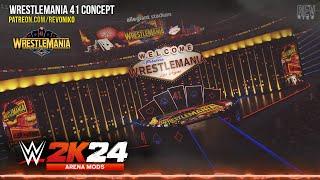 WWE 2K24 : WRESTLEMANIA 41 CONCEPT FROM ALLEGIANT STADIUM - ARENA MODS