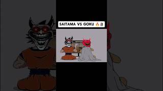 Saitama vs goku  || Everyone is shocked  one punch man & goku is rock  #shorts #anime #moments