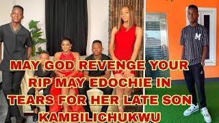 MAY EDOCHIE AND HER CHILDREN IN TEARS FOR HER LATE SON KAMBILICHUKWU BIRTHDAY