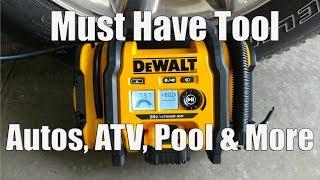 DEWALT 20-Volt Air Inflator DCC020IB Review | Corded & Cordless | 3 to 160 psi