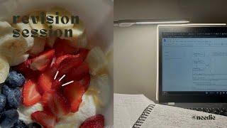 morning revision sessions l real time, asmr typing noises, no music | needie