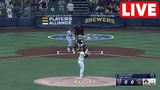 MLB LIVE New York Mets vs Milwaukee Brewers | NL Wild Card Game 1 - 1st October 2024 | MLB 24