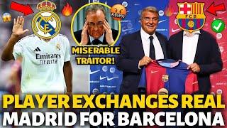 URGENT BOMB! PLAYER EXCHANGES REAL MADRID FOR BARCELONA! NOBODY EXPECTED THIS! BARCELONA NEWS TODAY