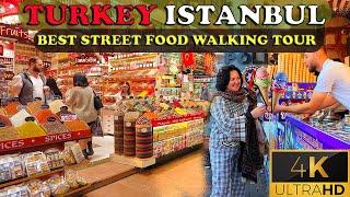 Exploring Istanbul's Heart: Grand Bazaar, Eminonu & Spice Market 4K Walking Tour