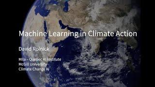 Data Learning: Machine Learning in Climate Action