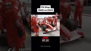 Pit Stop in 1990 vs 2023