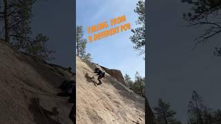 Climbing fall from 3 different POV. Jordan projecting Ursa Minor. #climbing #climbingfall #falling