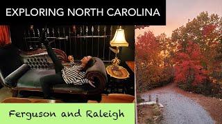 NORTH CAROLINA Road Trip | Ferguson and Raleigh | First road trip experience and cabin stay!