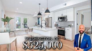 Luxury Condo with HUGE Deck in Washington DC | New Construction Home Tour in Brentwood