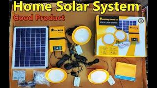 Modern Home Solar Light - 24Hrs Backup | 3 Solar LED Lamp and Mobile Power Bank | Sun King -Home 120