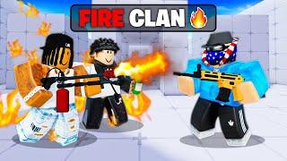 I Went Against a FIRE ONLY CLAN… (Roblox Rivals)