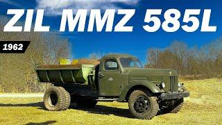 Old Soviet Dump Truck START in over 10 years - ZIL MMZ-585 (1962) - СТАРЫЙ САМОСВАЛ - ЗИЛ ММЗ-585