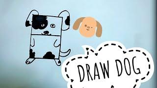 Draw a dog || Only drawing for kids || linkon art space