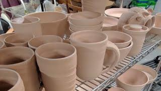 Muirhead Pottery is going live soon! Glaze glaze and more glazing pottery!