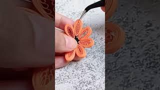quilling flowers using comb #quilling #diy #craft #paperart