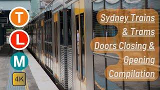 「4K60fps」Sydney Trains & Trams Doors Opening & Closing Compilation - STV 134