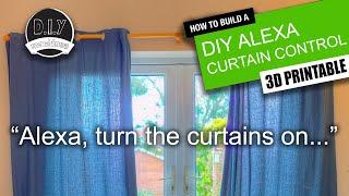 DIY - Alexa Curtain Control System - (3D Printable, Echo, Adafruit Feather Huzzah ESP8266)