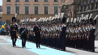 King Frederik X of Denmark on state visit to King Carl XVI Gustaf of Sweden 2024