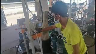 Xiangkang LPG filling scale applied in gas station from Thailand