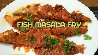 Fish Masala Fry | Restaurant style fish masala fry recipe | Mangalorean seafood recipe