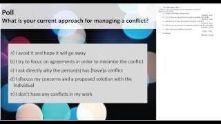 Responding to Conflict: Effective Leadership Techniques Webinar