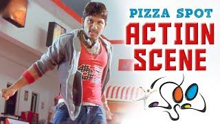 Happy Telugu Movie Action Scenes | Allu Arjun Action Scene | Genelia, Manoj Bajpayee | Karunakaran