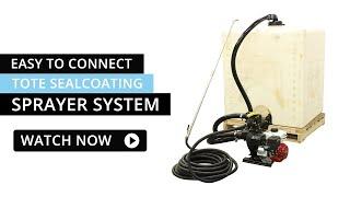 Easy Connect Tote Sealcoating Sprayer System | Asphalt Kingdom