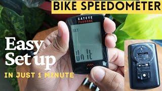 BIKE SPEEDOMETER | HOW TO SETUP | Paano? CAT EYE PADRONE #bikecomputer #doityourself #cateye