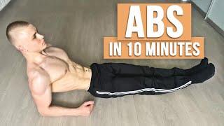 How To Get ABS in 10 Minutes Workout ( Without Equipment At Home )