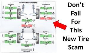 New Tires With Wheel Alignment Scam - Avoid Rip Offs