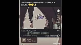 Hinata saw Naruto in Boruto #naruto #shorts