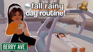 ️Rainy Productive Day in the Life! | Roblox Berry Avenue Roleplay