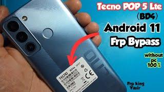 TECNO POP 5 LTE FRP BYPASS ANDROID 11/TECNO BD4a FRP BYPASS WITHOUT PC/TECNO ANDROID 11 FRP BYPASS/