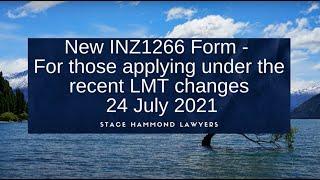 The "new" paper INZ1266 document for Essential Skills. Recorded for clients - 24 July 2021