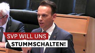 SVP will Zensur auf Soziale Medien – Sven Knoll im Landtag