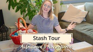 Ich zeige euch all mein Garn | Stash Tour & Garn aussortieren | Wollgeschichten