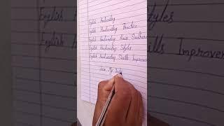 english handwriting English handwriting kaise sudhare