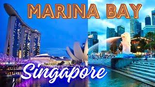 Singapore  Waterfront Walking Tour | Marina Bay Promenade | Singapore Must Visit place | Merlion