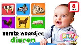 Woordjes leren • BOERDERIJ DIEREN • Baby tv Nederlandse baby filmpjes • 8 minuten