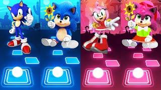 Sonic The Hedgehog - Baby Sonic - Amy Rose - Baby Amy Rose - Tiles Hop EDM Rush