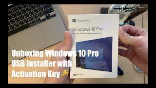 Unboxing Windows 10 Pro USB Installer (Retail) with Product License/Activation Key