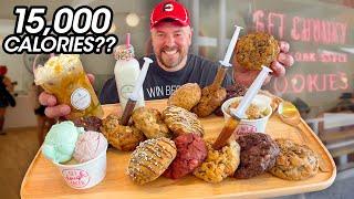 Get Chunky's 15,000 Calorie New York Cookies Challenge is the Craziest Food Challenge I've Tried!!