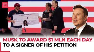 Elon Musk promises to award USD 1 million each day to Pennsylvania voters who sign his petition